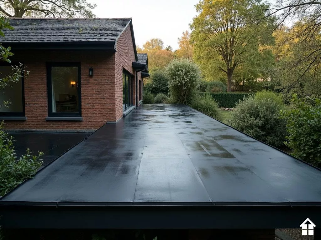 Toitures plates (membrane EPDM, bitume, etc.)